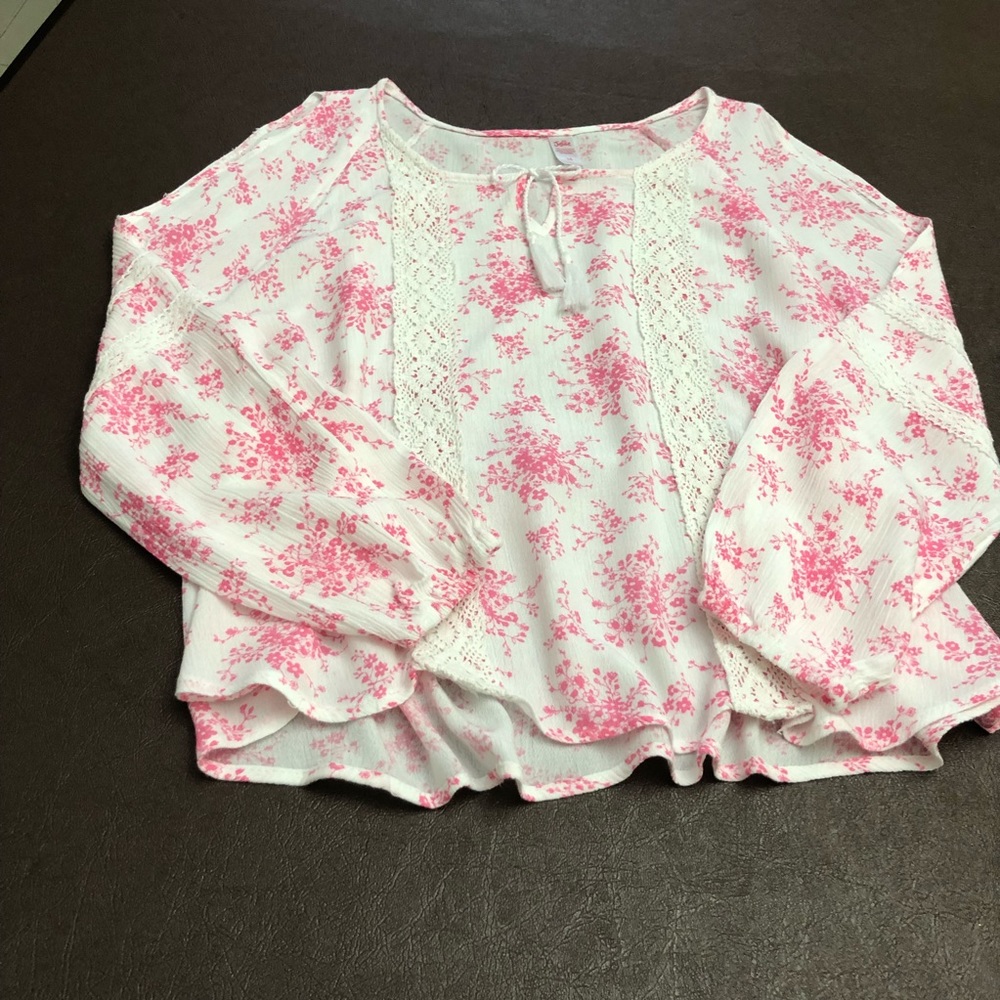 Justice long sleeve blouse